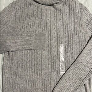 Kim Rogers Gray Turtleneck Sweater